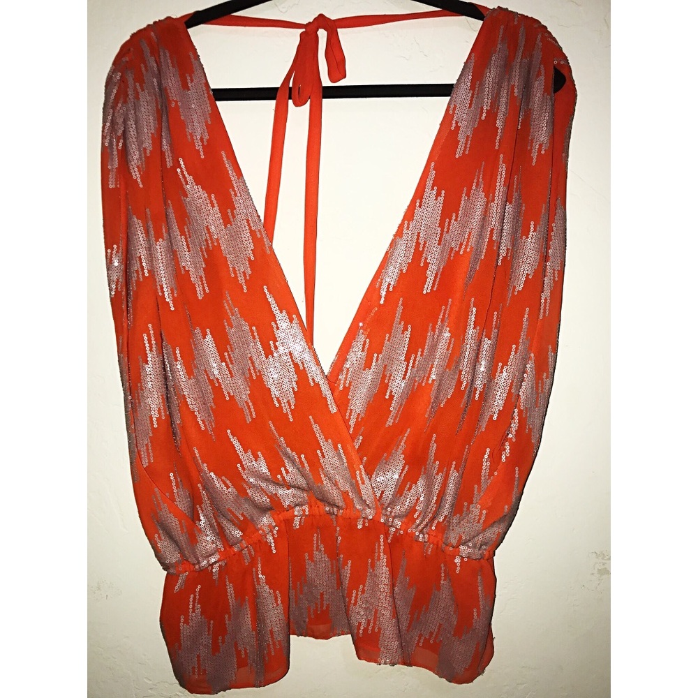 Metallic sequin top, WORN ONCE FOR 2 hours!